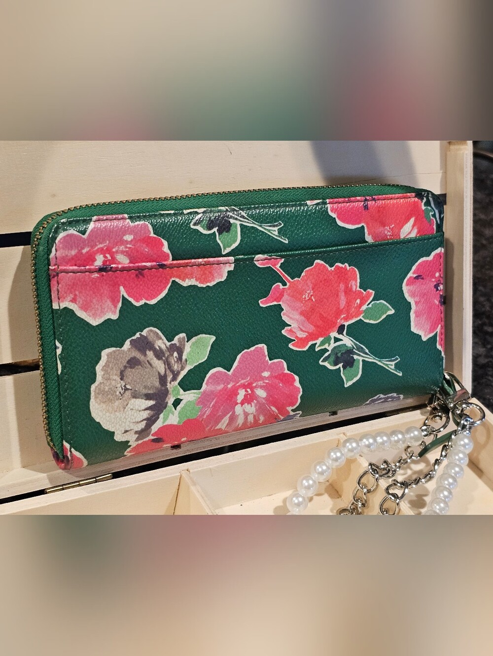 Kate Spade Grant Street Stacy Spring Bloom Continental Wallet W/Wristlet Added - Picture 5 of 10